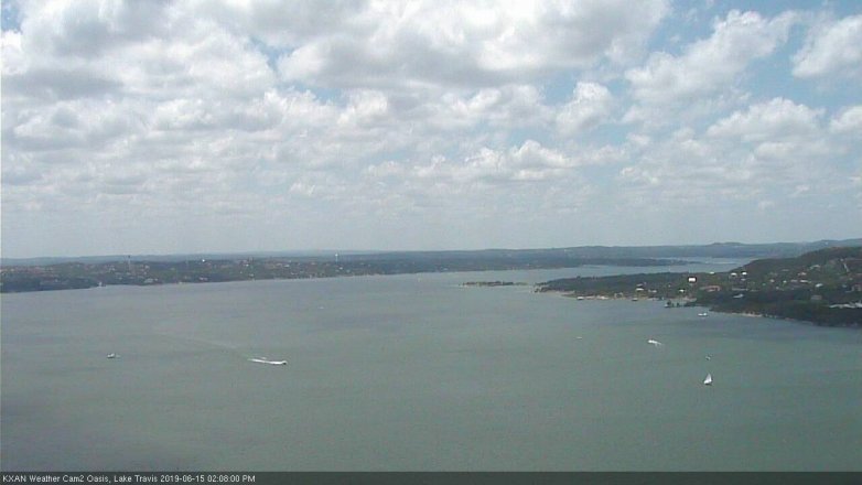Lake Travis webcam, June 15, 2019 1:10 PM CT