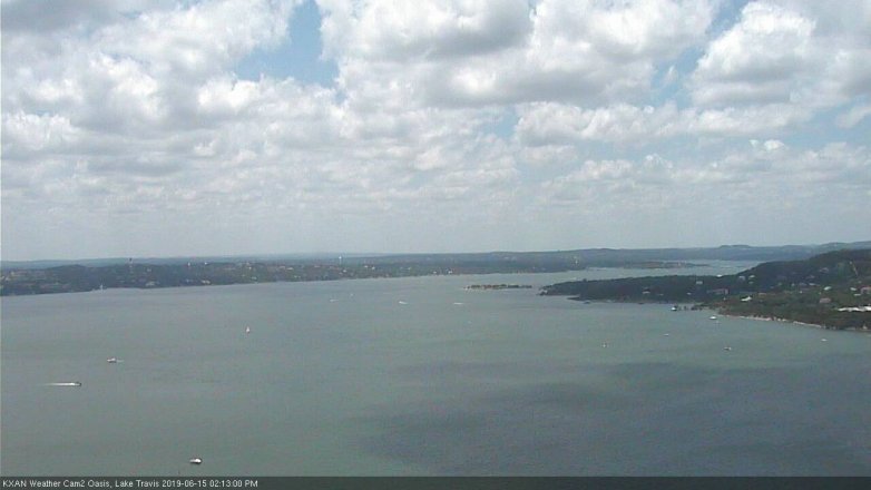 Lake Travis webcam, June 15, 2019 1:15 PM CT