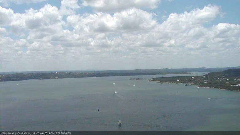 Lake Travis webcam, June 15, 2019 1:25 PM CT