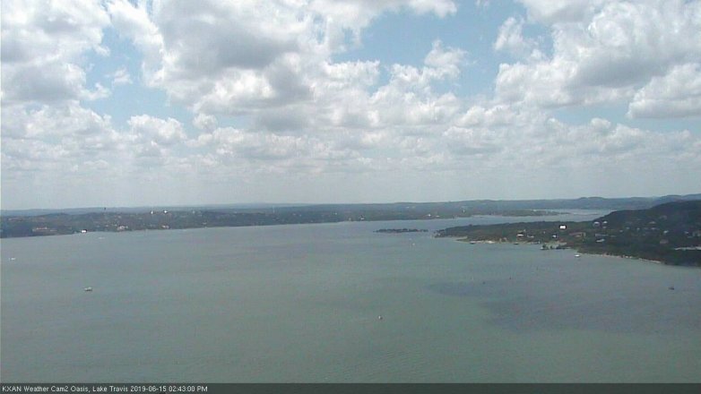 Lake Travis webcam, June 15, 2019 1:45 PM CT