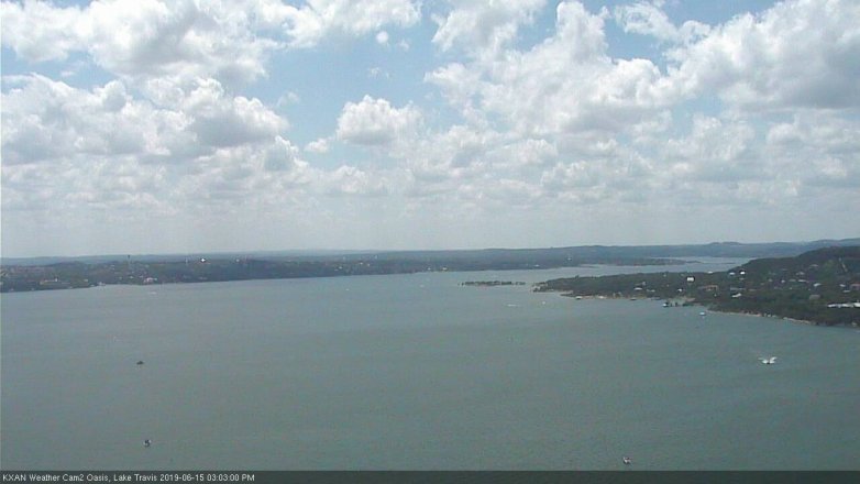 Lake Travis webcam, June 15, 2019 2:05 PM CT