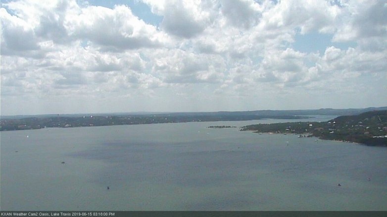 Lake Travis webcam, June 15, 2019 2:20 PM CT