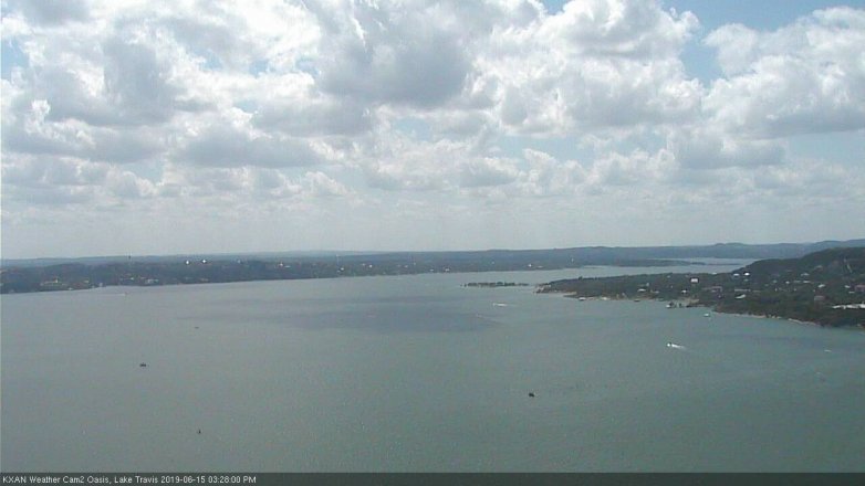 Lake Travis webcam, June 15, 2019 2:30 PM CT