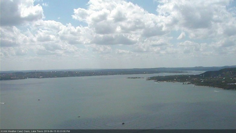 Lake Travis webcam, June 15, 2019 2:35 PM CT