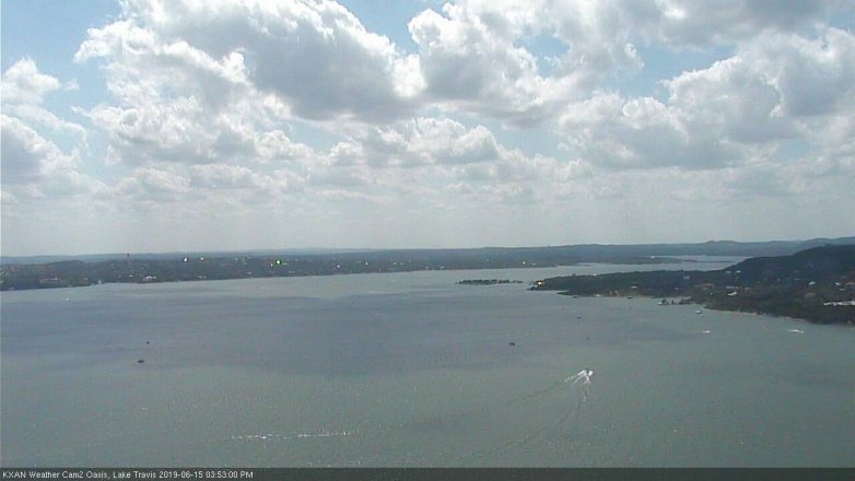 Lake Travis webcam, June 15, 2019 2:55 PM CT