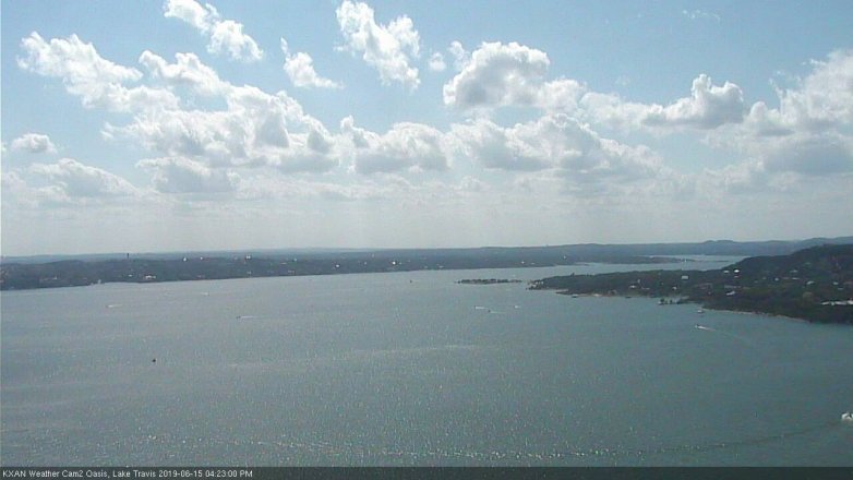 Lake Travis webcam, June 15, 2019 3:25 PM CT