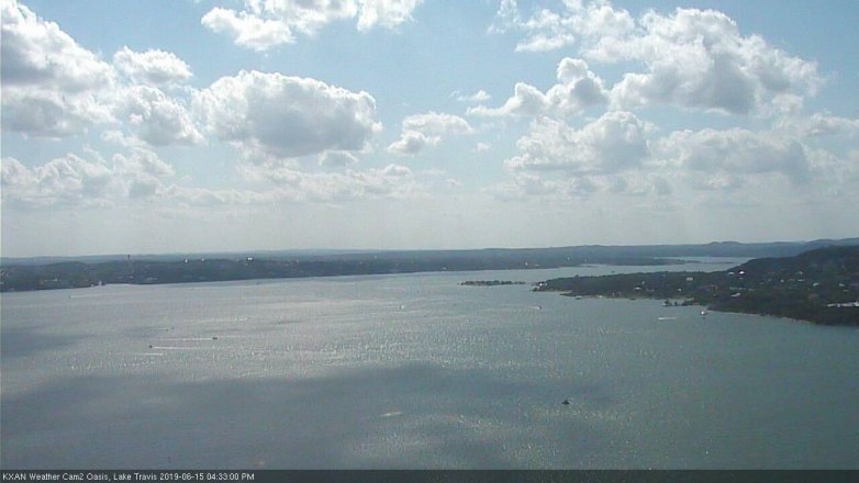 Lake Travis webcam, June 15, 2019 3:35 PM CT