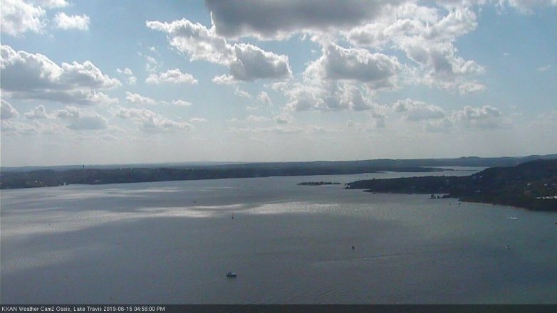 Lake Travis webcam, June 15, 2019 4:00 PM CT