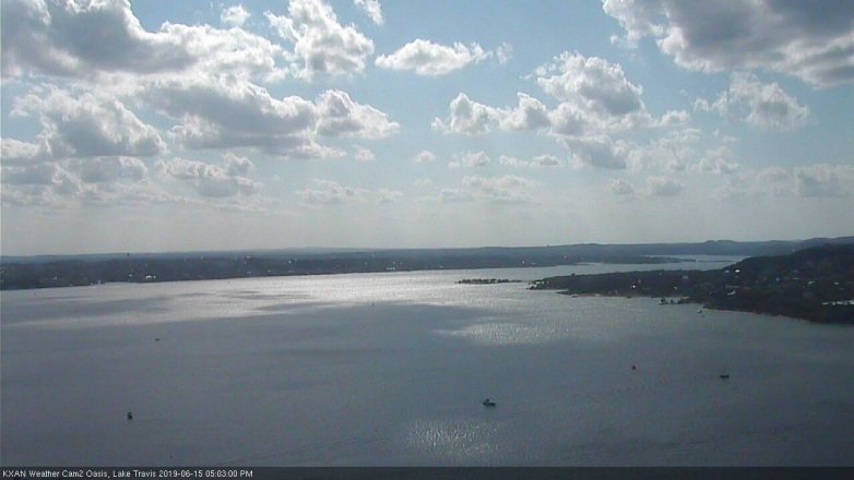 Lake Travis webcam, June 15, 2019 4:05 PM CT