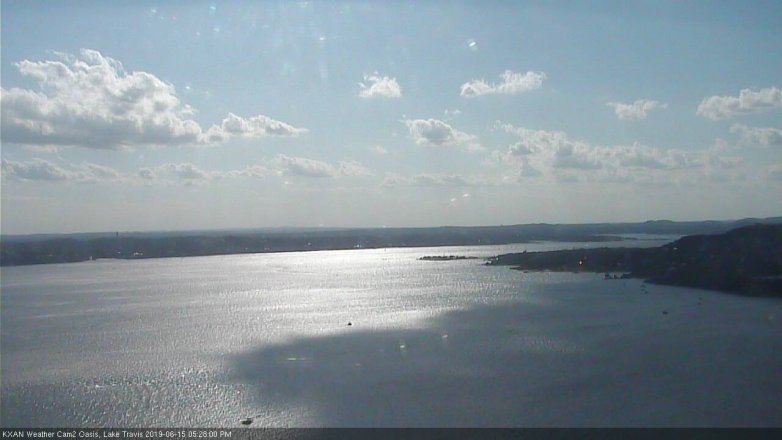 Lake Travis webcam, June 15, 2019 4:30 PM CT