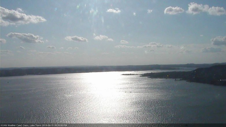 Lake Travis webcam, June 15, 2019 5:00 PM CT