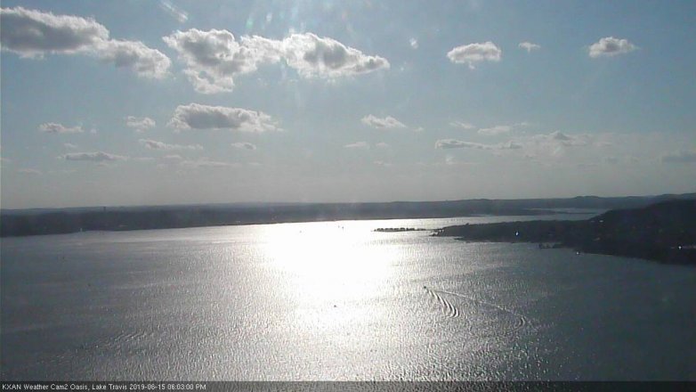 Lake Travis webcam, June 15, 2019 5:05 PM CT