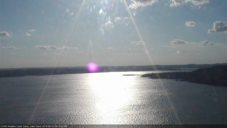 Lake Travis webcam, June 15, 2019 5:20 PM CT