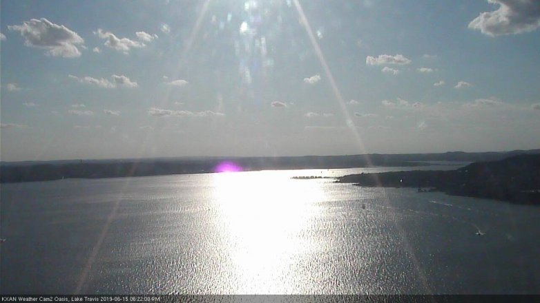 Lake Travis webcam, June 15, 2019 5:25 PM CT