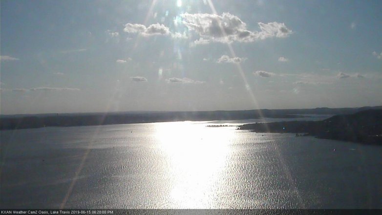 Lake Travis webcam, June 15, 2019 5:30 PM CT