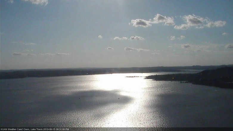 Lake Travis webcam, June 15, 2019 5:35 PM CT