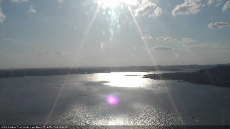 Lake Travis webcam, June 15, 2019 5:40 PM CT