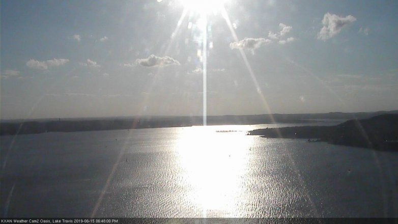 Lake Travis webcam, June 15, 2019 5:50 PM CT
