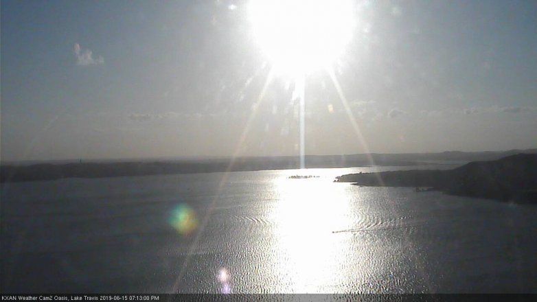 Lake Travis webcam, June 15, 2019 6:15 PM CT