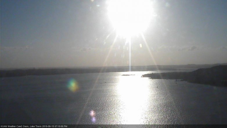 Lake Travis webcam, June 15, 2019 6:20 PM CT