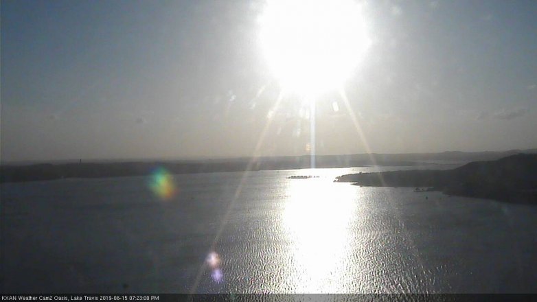 Lake Travis webcam, June 15, 2019 6:25 PM CT
