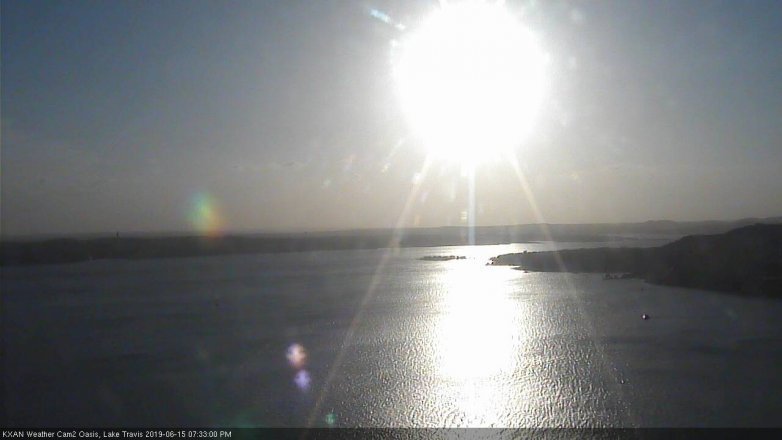 Lake Travis webcam, June 15, 2019 6:35 PM CT
