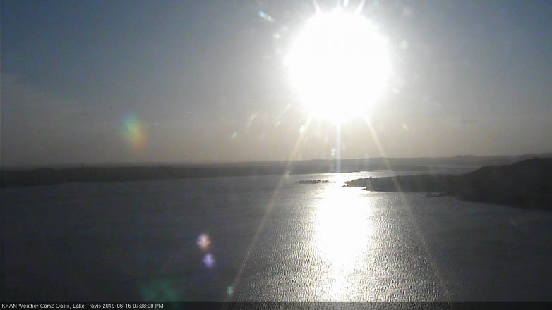 Lake Travis webcam, June 15, 2019 6:40 PM CT