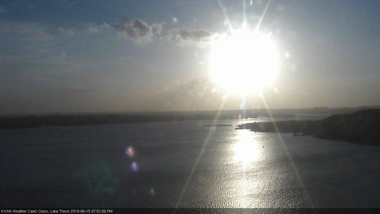 Lake Travis webcam, June 15, 2019 6:55 PM CT