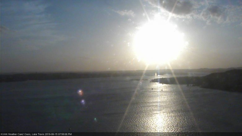 Lake Travis webcam, June 15, 2019 7:00 PM CT