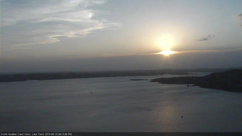 Lake Travis webcam, June 15, 2019 7:15 PM CT