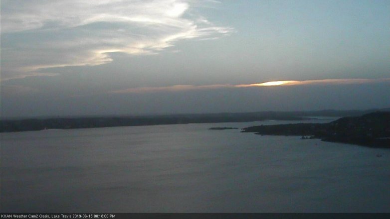 Lake Travis webcam, June 15, 2019 7:20 PM CT