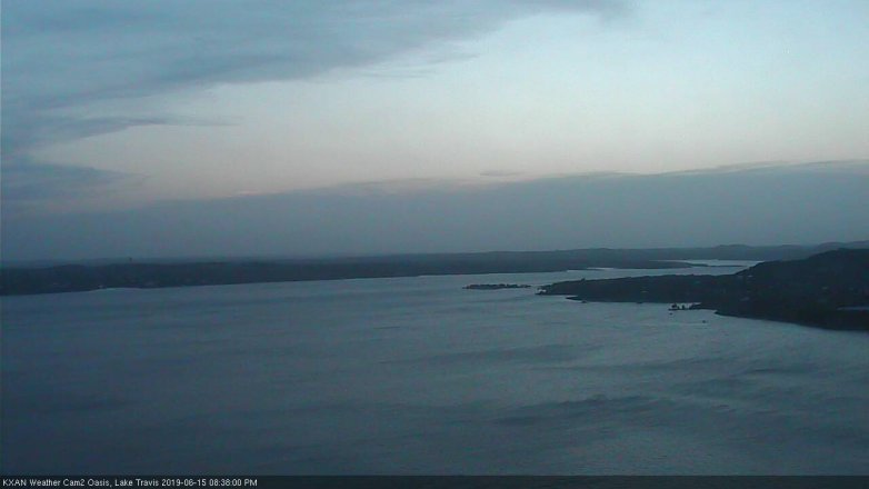 Lake Travis webcam, June 15, 2019 7:40 PM CT