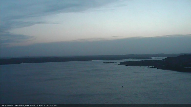 Lake Travis webcam, June 15, 2019 7:45 PM CT