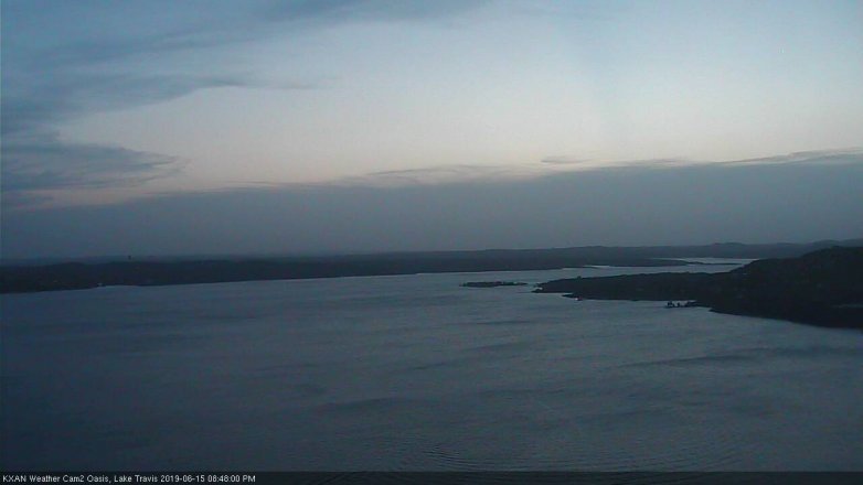 Lake Travis webcam, June 15, 2019 7:50 PM CT