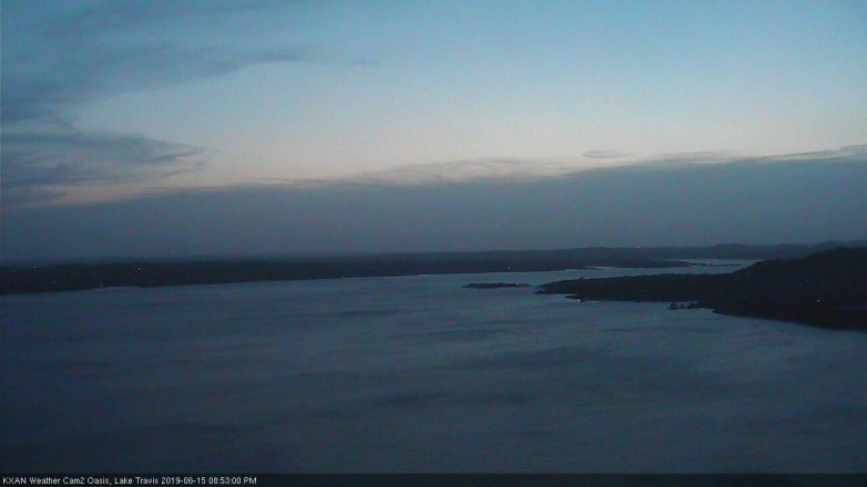 Lake Travis webcam, June 15, 2019 7:55 PM CT