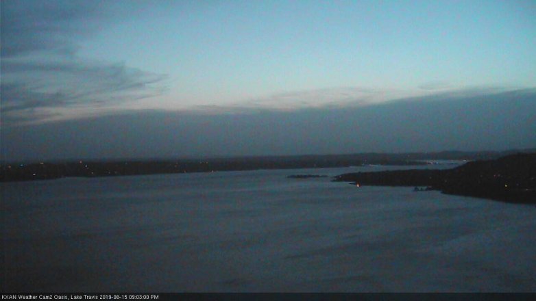 Lake Travis webcam, June 15, 2019 8:05 PM CT