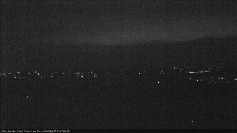 Lake Travis webcam, June 15, 2019 8:30 PM CT