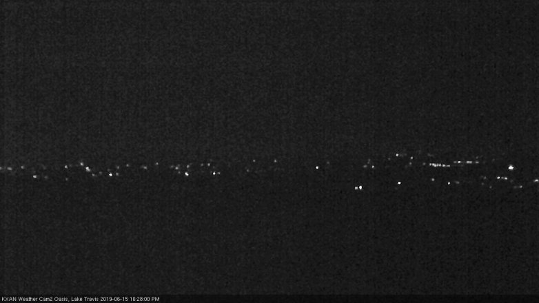 Lake Travis webcam, June 15, 2019 9:30 PM CT