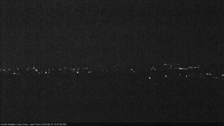 Lake Travis webcam, June 15, 2019 9:50 PM CT