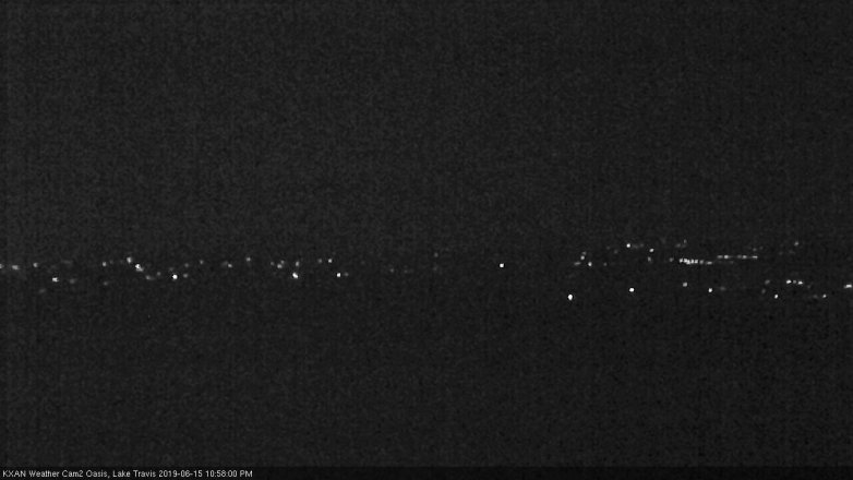 Lake Travis webcam, June 15, 2019 10:00 PM CT