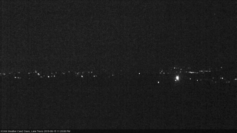 Lake Travis webcam, June 15, 2019 10:30 PM CT