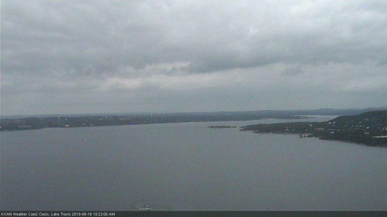 Lake Travis webcam, June 16, 2019 9:25 AM CT