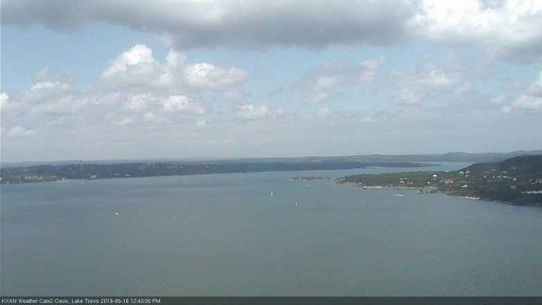 Lake Travis webcam, June 16, 2019 11:45 AM CT