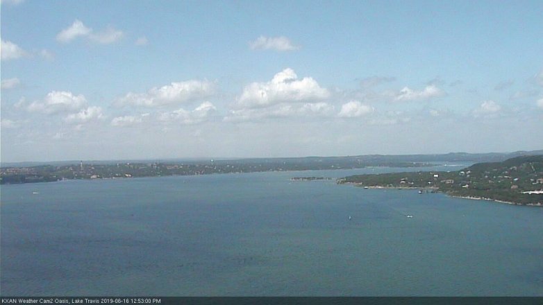 Lake Travis webcam, June 16, 2019 11:55 AM CT