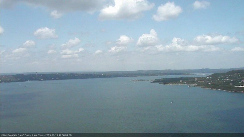 Lake Travis webcam, June 16, 2019 12:00 PM CT