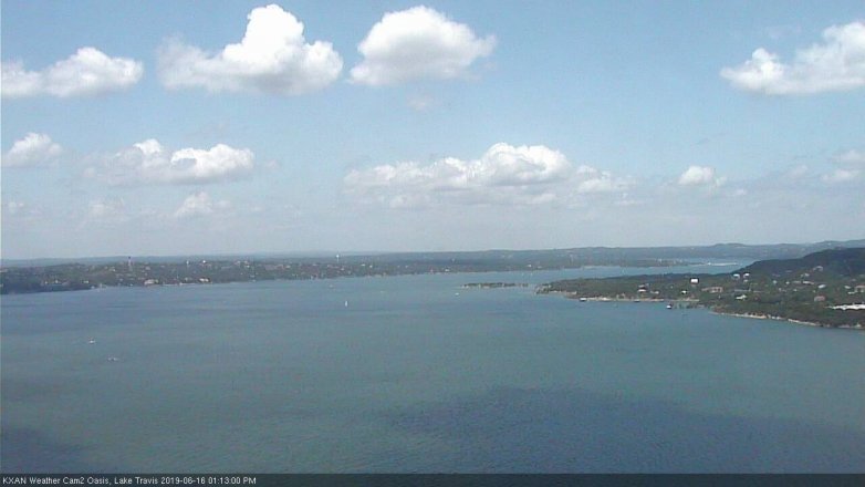 Lake Travis webcam, June 16, 2019 12:15 PM CT