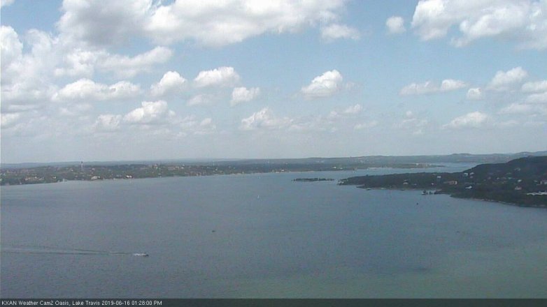 Lake Travis webcam, June 16, 2019 12:30 PM CT