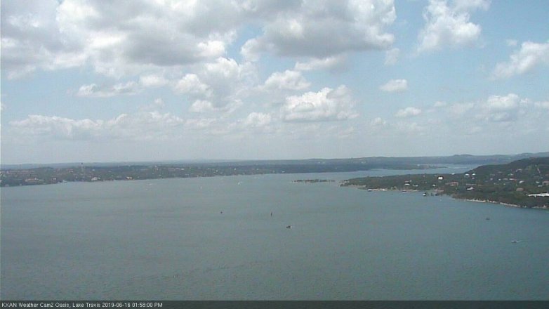 Lake Travis webcam, June 16, 2019 1:00 PM CT