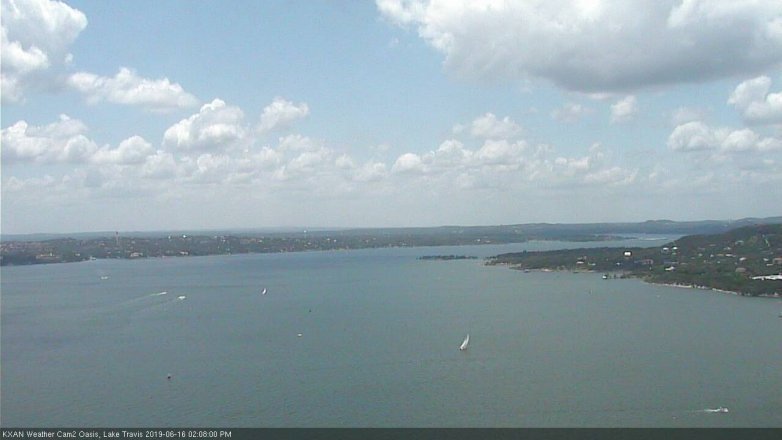 Lake Travis webcam, June 16, 2019 1:10 PM CT