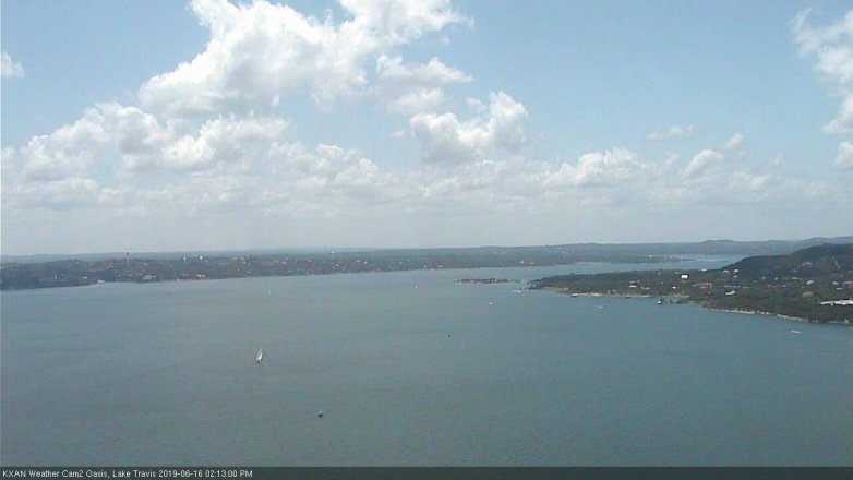 Lake Travis webcam, June 16, 2019 1:15 PM CT
